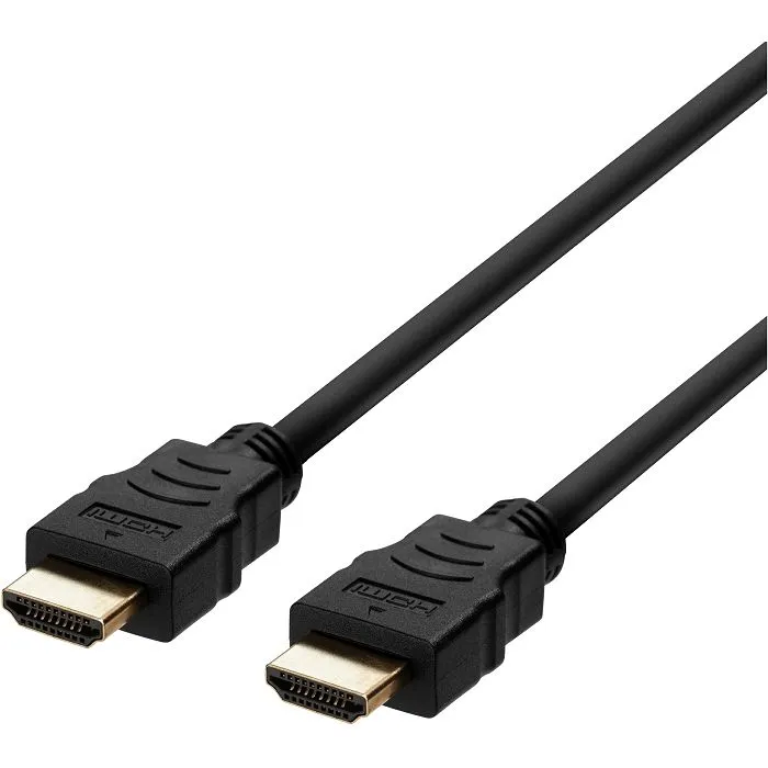 Kabel Deltaco, HDMI v2.1, 1.0m, Black