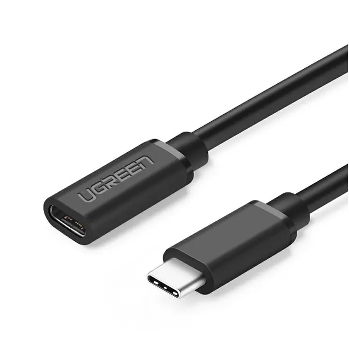 Kabel Ugreen 40574, USB-C (M) na USB-C (Ž), 60W, 0.5m, Black