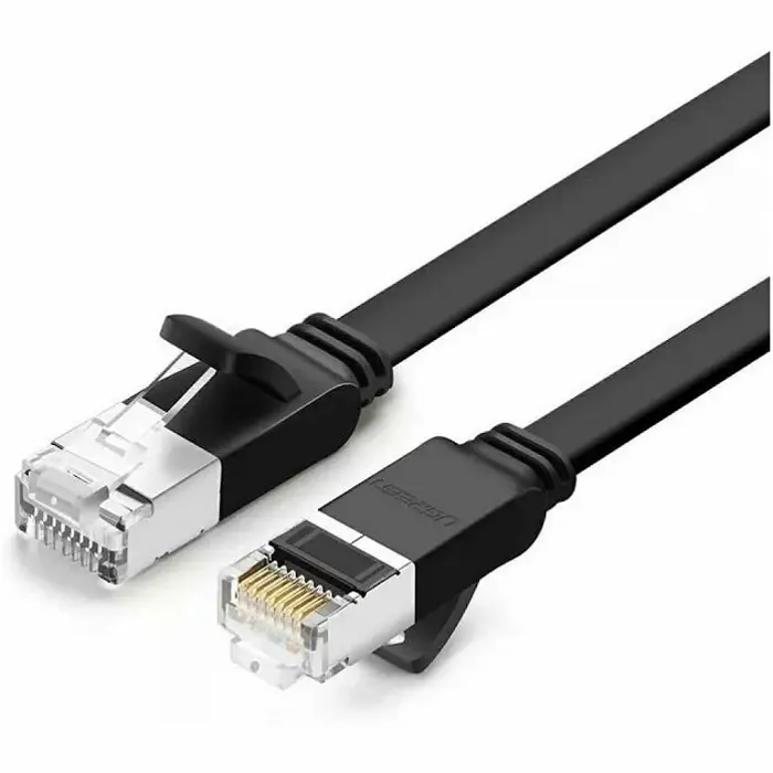 Kabel Ugreen 50186, mrežni, UTP, Cat6, flat, 3.0m, Black