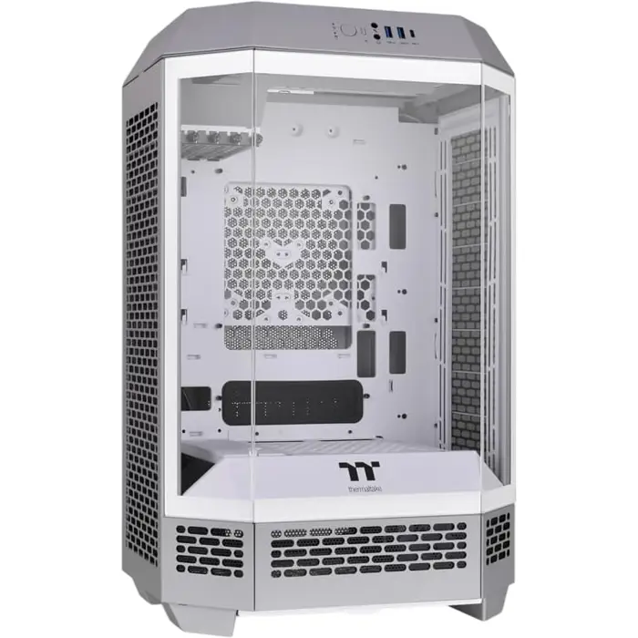 Kućište Thermaltake The Tower 300 Limestone, Micro tower, kaljeno staklo, bez napajanja, Micro ATX, Grey