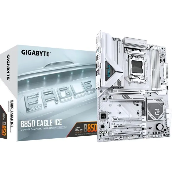 Matična ploča Gigabyte B850 Eagle Ice, AMD AM5, ATX