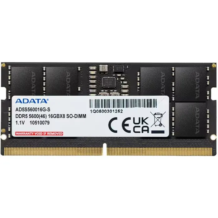 Memorija za prijenosna računala Adata AD5S560016G-S, SO-DIMM, 16GB, DDR5 5600MHz, CL46