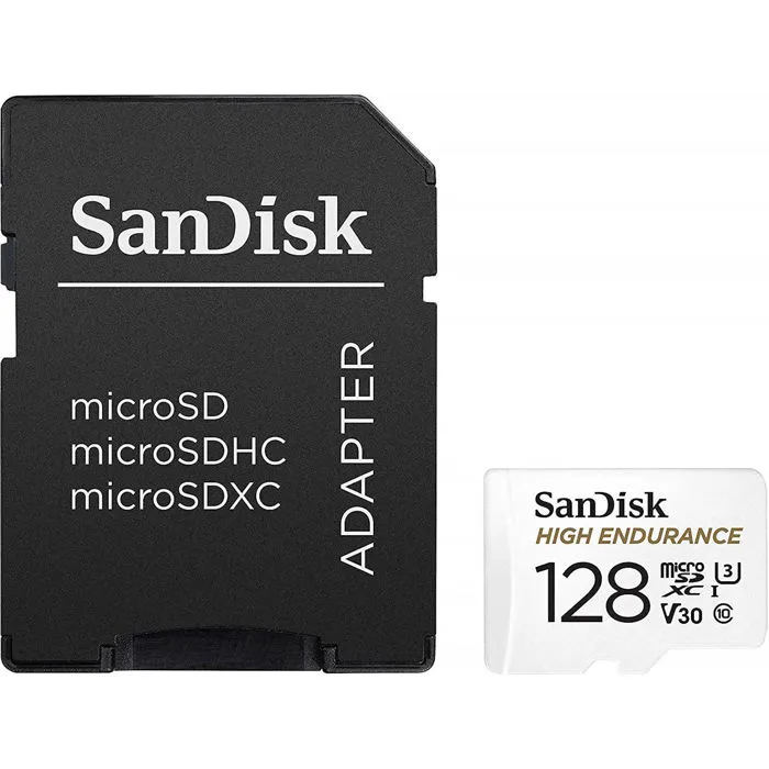 Memorijska kartica Sandisk High Endurance, microSDXC, XC Class 10, 128GB + SD Adapter