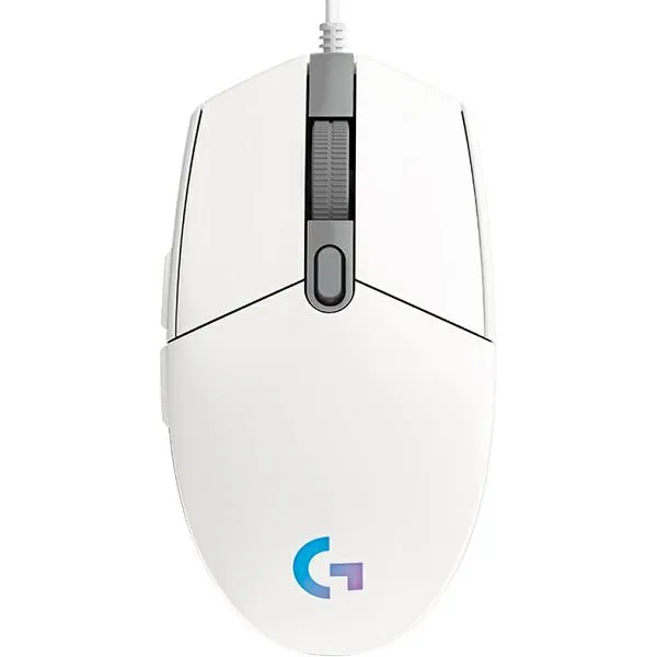 Miš Logitech G102 Lightsync, žičani, gaming, 8000DPI, RGB, White