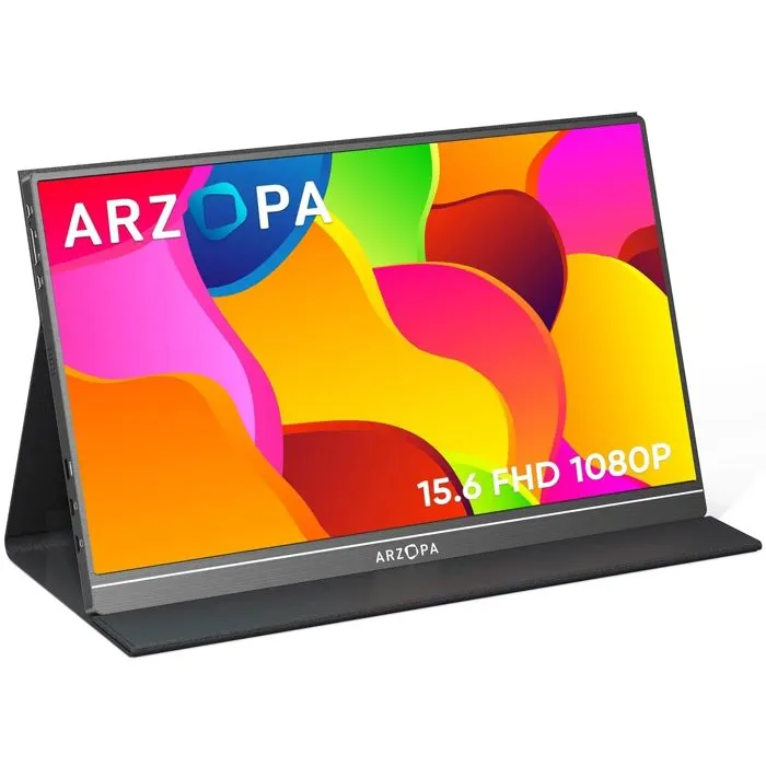 Monitor Arzopa 15.6" S1 Table, IPS, 144Hz, HDR10, mini HDMI, USB-C, Zvučnici, Full HD