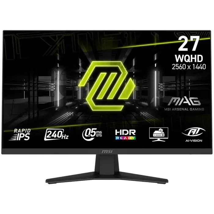 Monitor MSI 27" MAG 274QF X24, Rapid IPS, gaming, AMD FreeSync Premium 240Hz, 0.5ms (GTG), 2xHDMI, DP, 2K