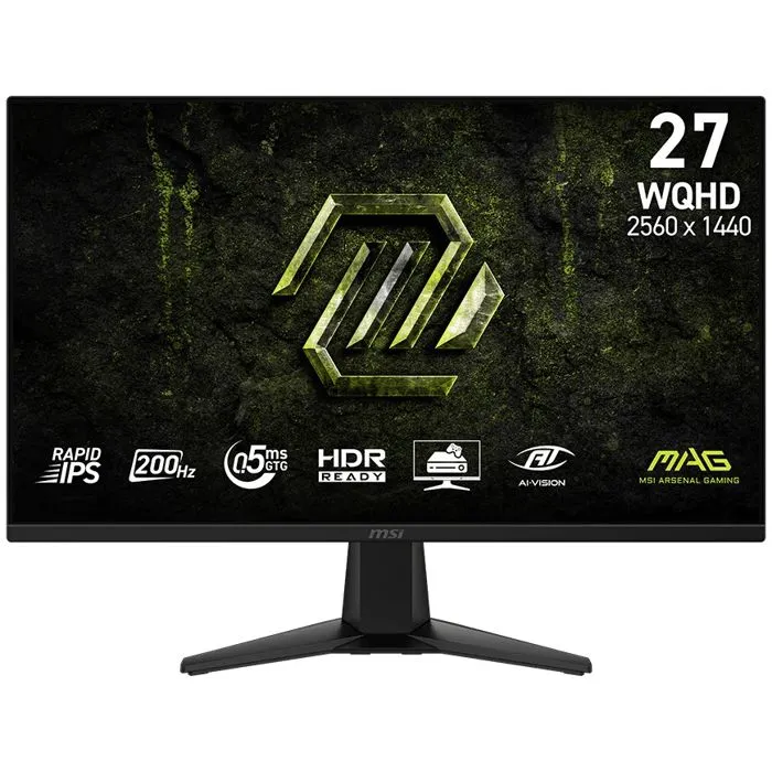 Monitor MSI 27" MAG 275QF E20, Rapid IPS, gaming, AMD FreeSync Premium 200Hz, 0.5ms (GTG), 2xHDMI, DP, 2K