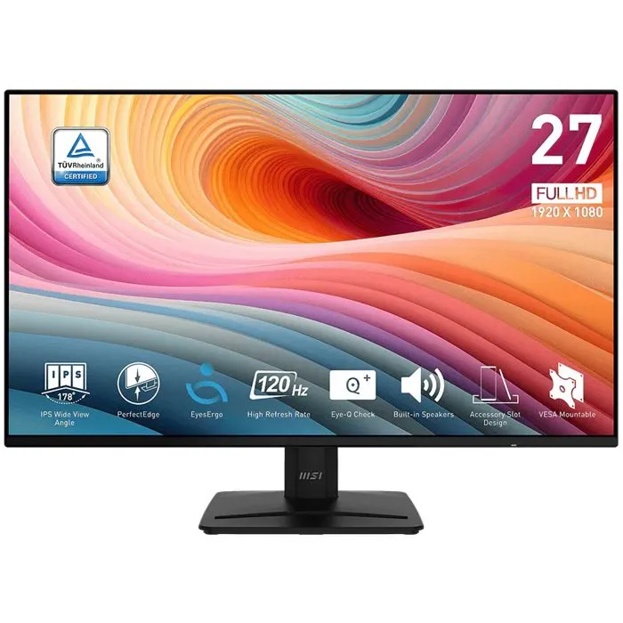 Monitor MSI 27" PRO MP271A E2, IPS, Adaptive-Sync 120Hz, 1ms, VGA, HDMI, DP, Zvučnici, Full HD