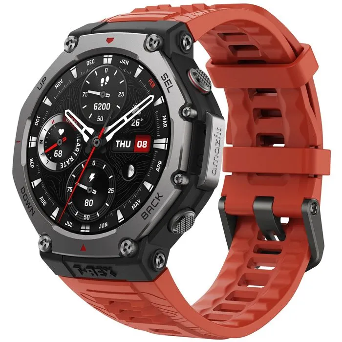 Pametni sat Amazfit T-Rex 3, 48.5mm, Lava Red