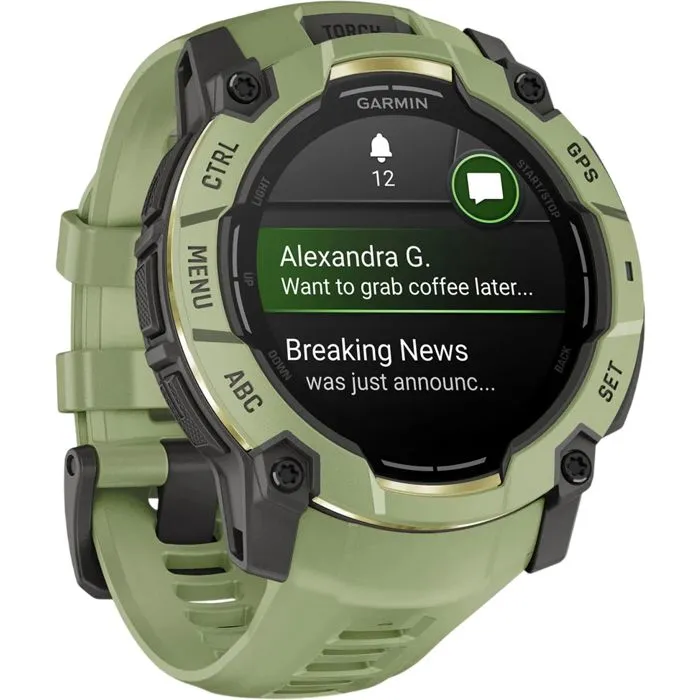 Pametni sat Garmin Instinct 3 Amoled, 50mm, zeleni