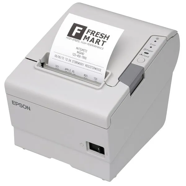 POS printer Epson TM-T88VII, Fixed Interface, USB, Ethernet, ePOS, white