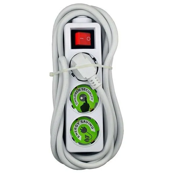 Produžna letva Maxpower HS-DB GB03K, 3xŠuko, 1.5m, White