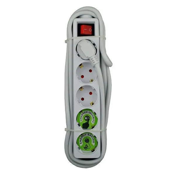 Produžna letva Maxpower HS-DB GB05K, 5xŠuko, 3.0m, White