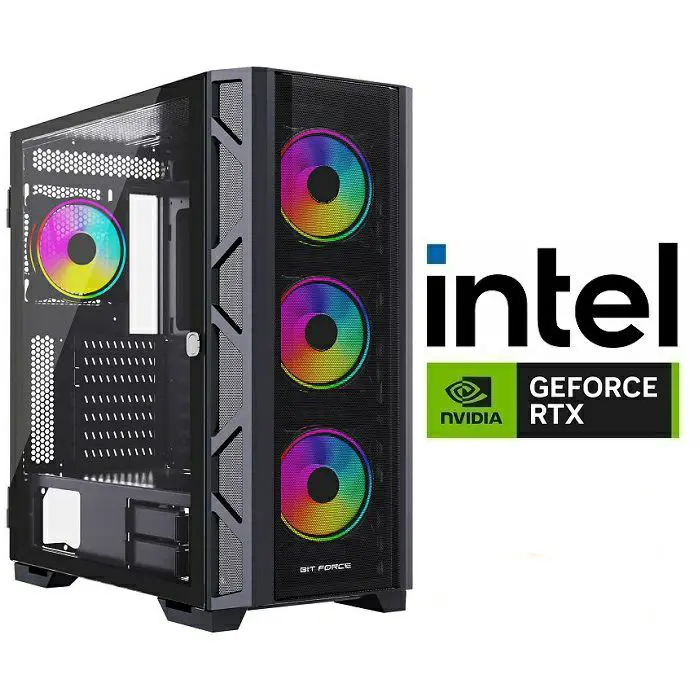 Računalo INSTAR Gamer Hurricane, Intel Core Ultra 7 265F do 5.3GHz, Vodeno hlađenje, 32GB DDR5, 1TB NVMe SSD, NVIDIA GeForce RTX5060 8GB, No ...