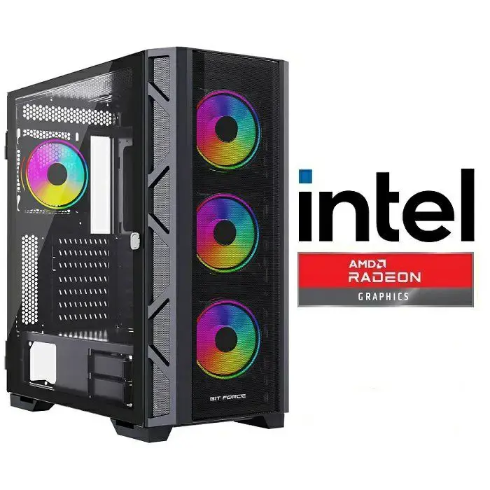 Računalo INSTAR Gamer Hurricane, Intel Core Ultra 7 265F do 5.3GHz, Vodeno hlađenje, 32GB DDR5, 1TB NVMe SSD, AMD Radeon RX9060XT 16GB, No O ...