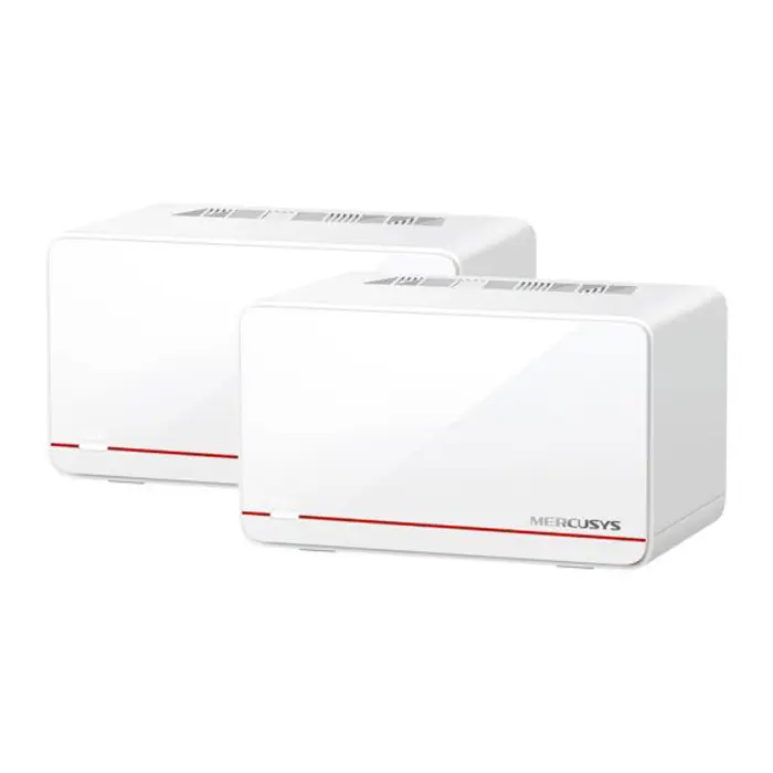 Router Mercusys Mesh System Halo H37BE, BE6500, (2-Pack), Dual Band 2.4GHz/5GHz, 3×LAN/WAN, Mesh WiFi System