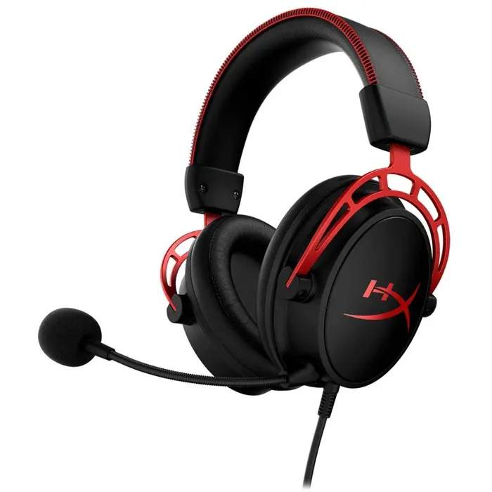 Slušalice HyperX Cloud Alpha, žičane, gaming, mikrofon, over-ear, PC, PS4, PS5, Xbox, Switch, Black-Red
