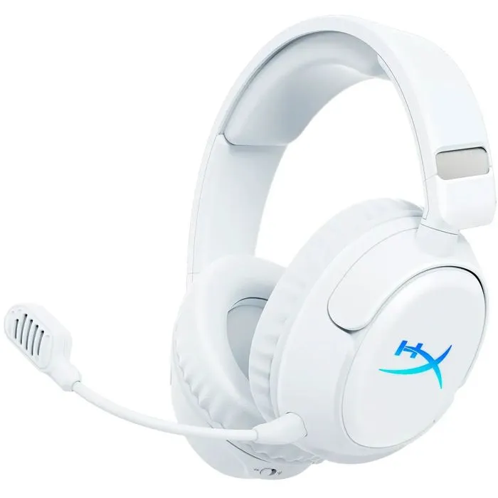 Slušalice HyperX Cloud Flight 2, bežične, gaming, mikrofon, over-ear, RGB, PC, PS4, PS5, Switch, White