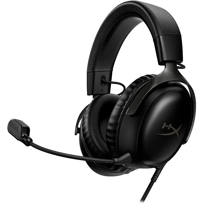 Slušalice HyperX Cloud III, žičane, gaming, DTS, mikrofon, over-ear, PC, PS4, PS5, Xbox, Switch, Black