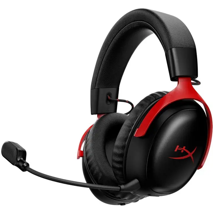 Slušalice HyperX Cloud III S Wireless, bežične, gaming, DTS, mikrofon, over-ear, PC, PS5, Switch, Red