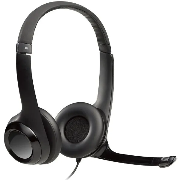 Slušalice Logitech H390, žičane, USB, mikrofon, on-ear, Black