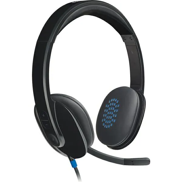 Slušalice Logitech H540, žičane, USB, mikrofon, on-ear, Black