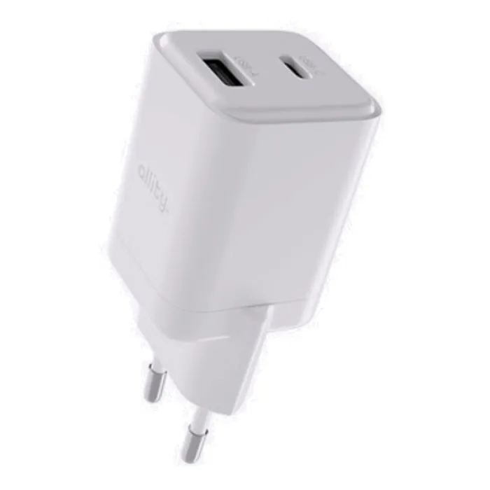 Strujni punjač Allity ATC-01-30WAC, 30W, USB-A, USB-C, QC, PD, White