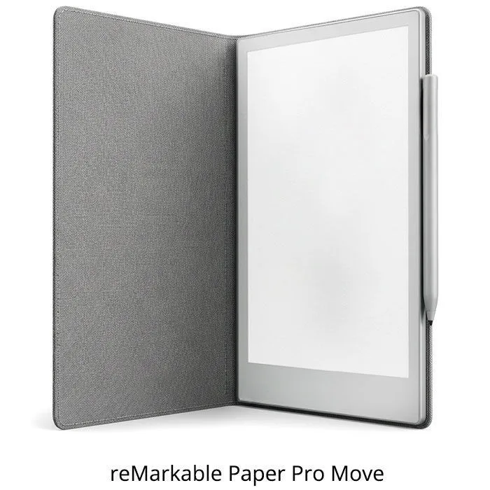Tablet reMarkable Paper Pro Move, Marker, torbica za tablet reMarkable Book Folio Grey