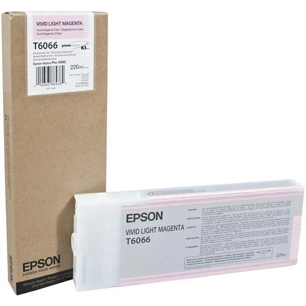 Tinta Epson T6066, C13T606600, Vivid Light Magenta