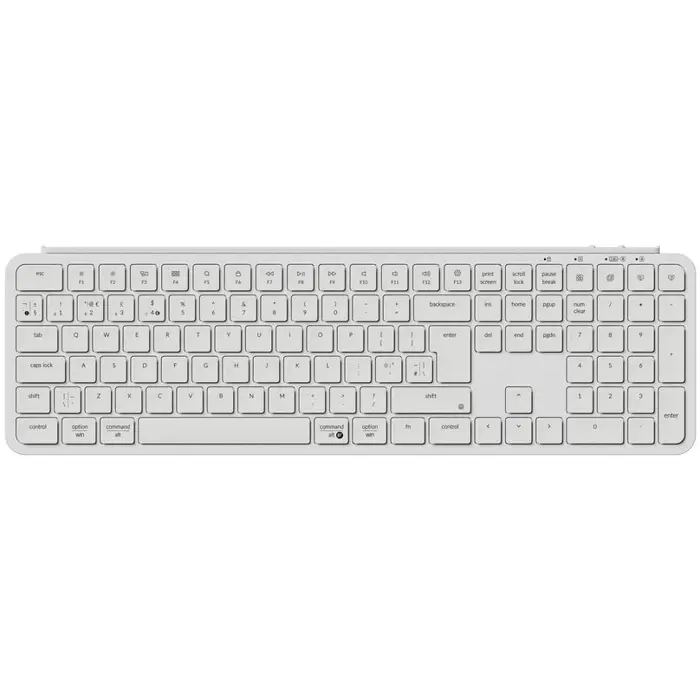 Tipkovnica Keychron B6 Pro, bežična, bluetooth, UK/HR Layout, White