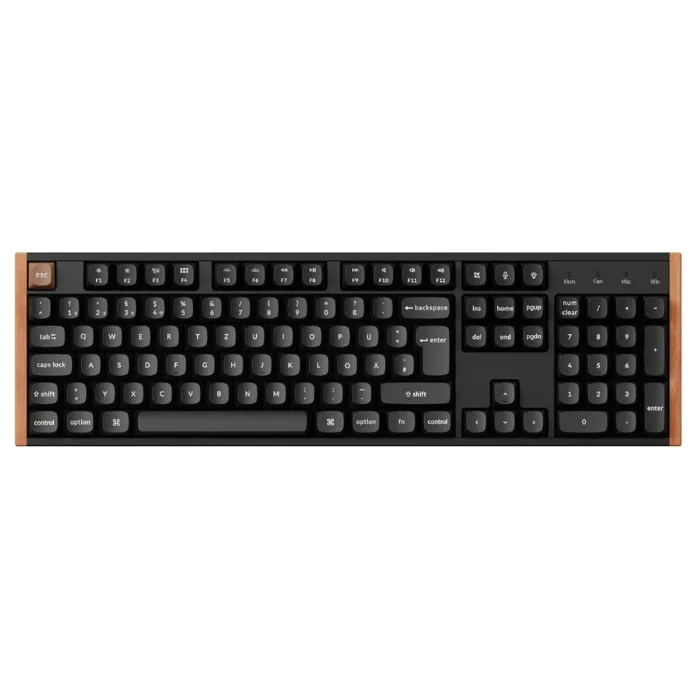 Tipkovnica Keychron K10 HE, bežična, bluetooth, UK Layout, Black