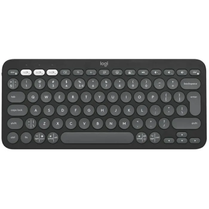 Tipkovnica Logitech Pebble Keys 2 K380s, bežična, bluetooth, Black