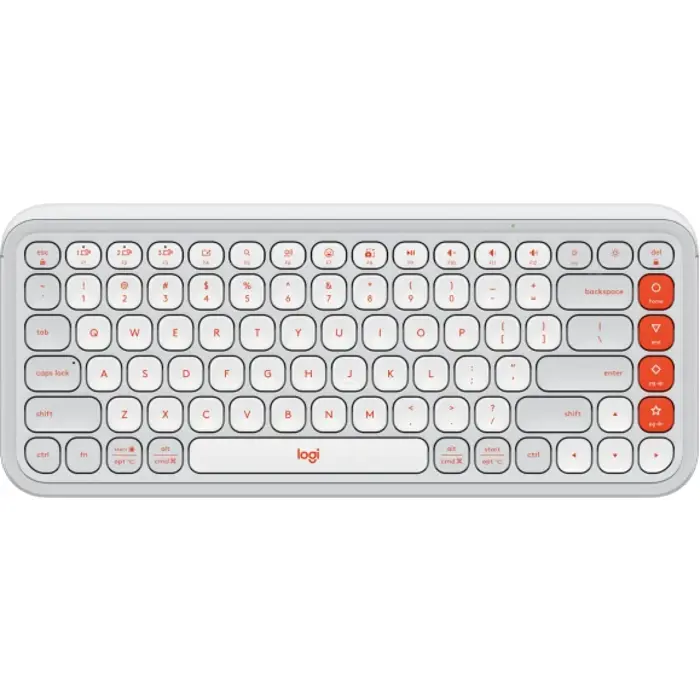 Tipkovnica Logitech Pop Icon Keys, bežična, bluetooth, White
