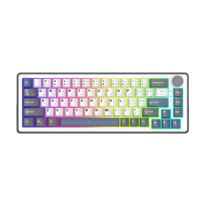 Tipkovnica White Shark Excalibur, bežična, HR Layout, White