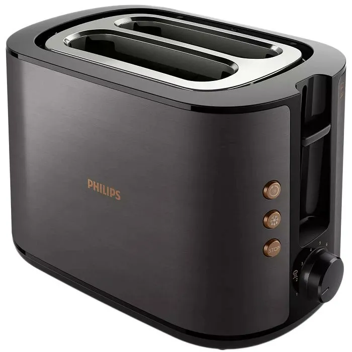 Toster Philips Viva Collection HD2650/30, 950W, Black-Copper