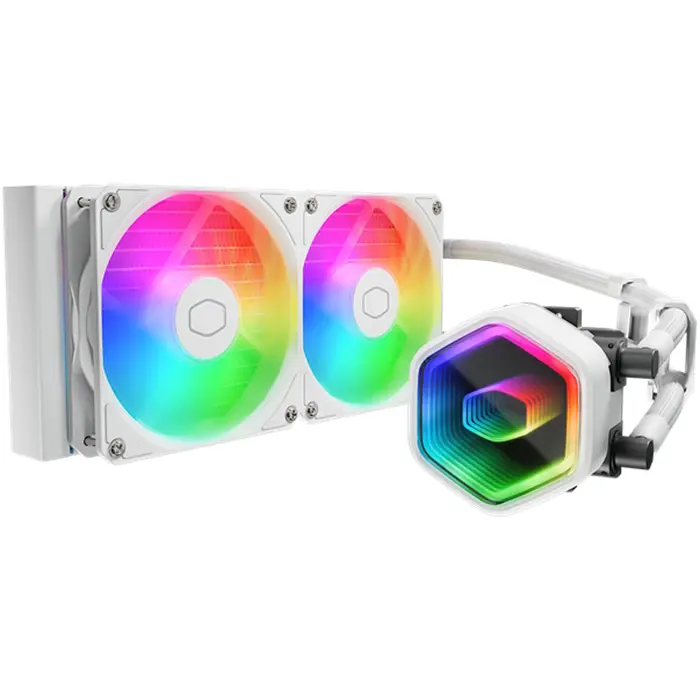 Vodeno hlađenje Cooler Master MasterLiquid 240 Core II, 2x120mm ARGB, Intel i AMD, White
