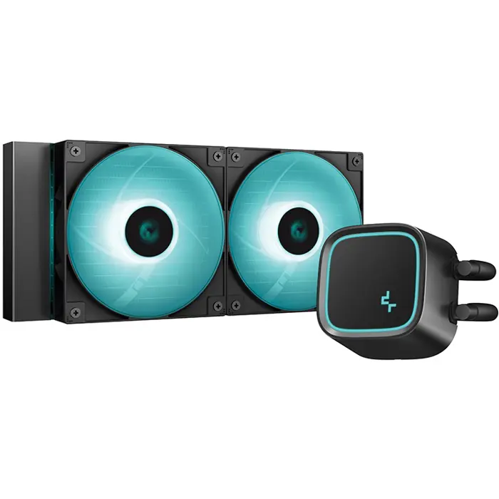Vodeno hlađenje DeepCool LE500 Marrs, 2x120mm, Green LED, Intel i AMD, Black