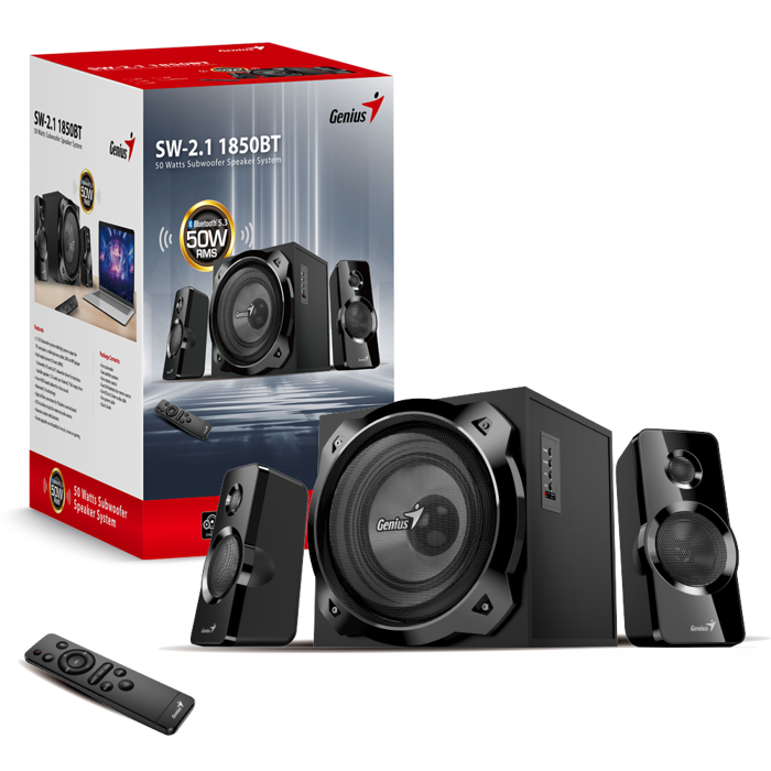 Zvučnici Genius SW-2.1 1850BT, 50W, Bluetooth