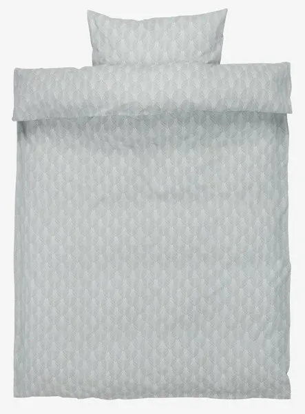 Set posteljine LINE 140x200 aqua plava