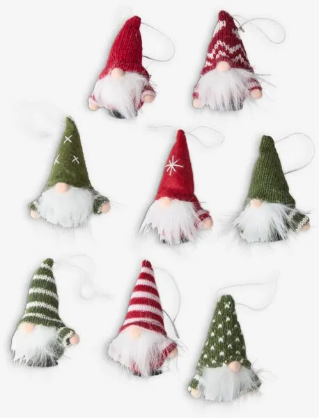 Ukrasi za božićno drvce TOMTE 8 kom/p
