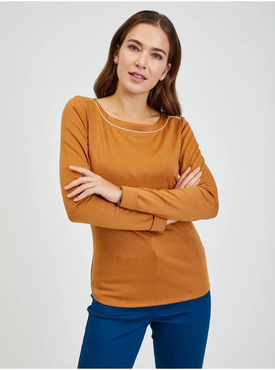 Smeđa ženska majica ORSAY