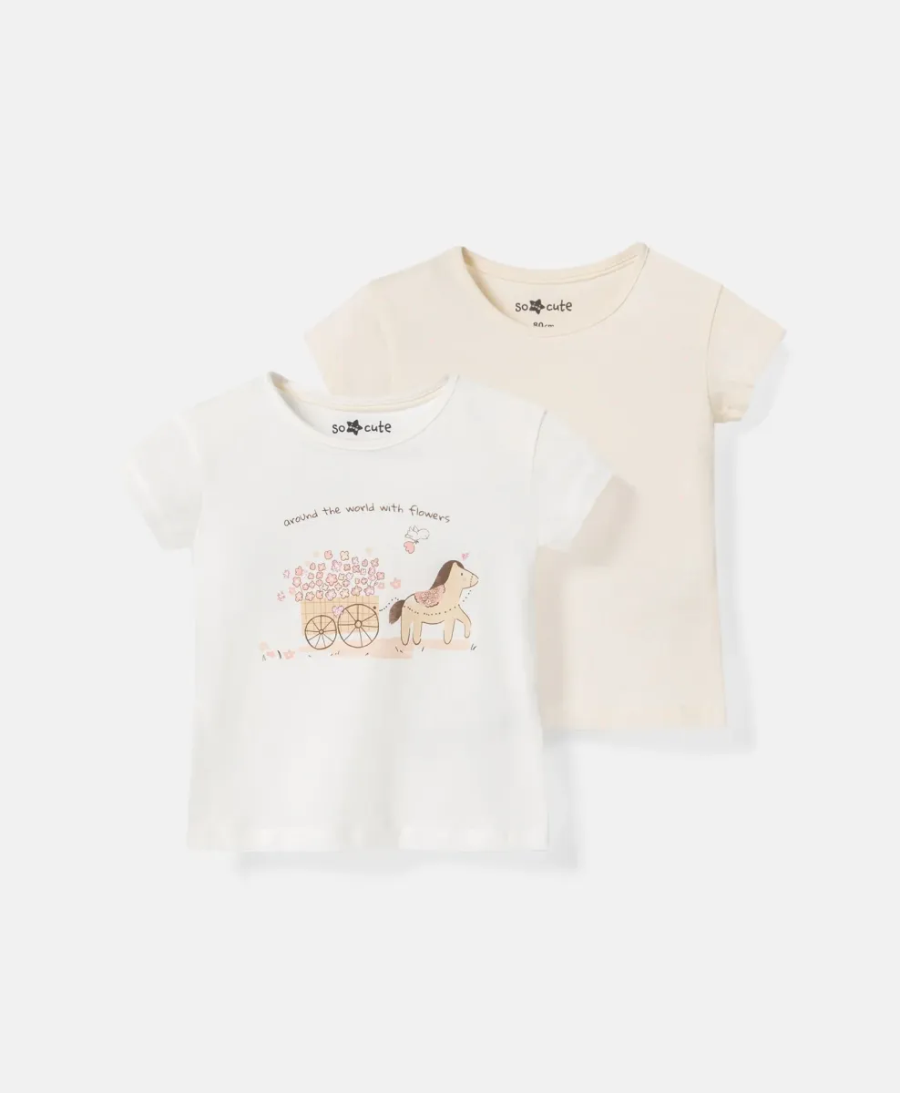2-pack majica za bebe 100% pamuk