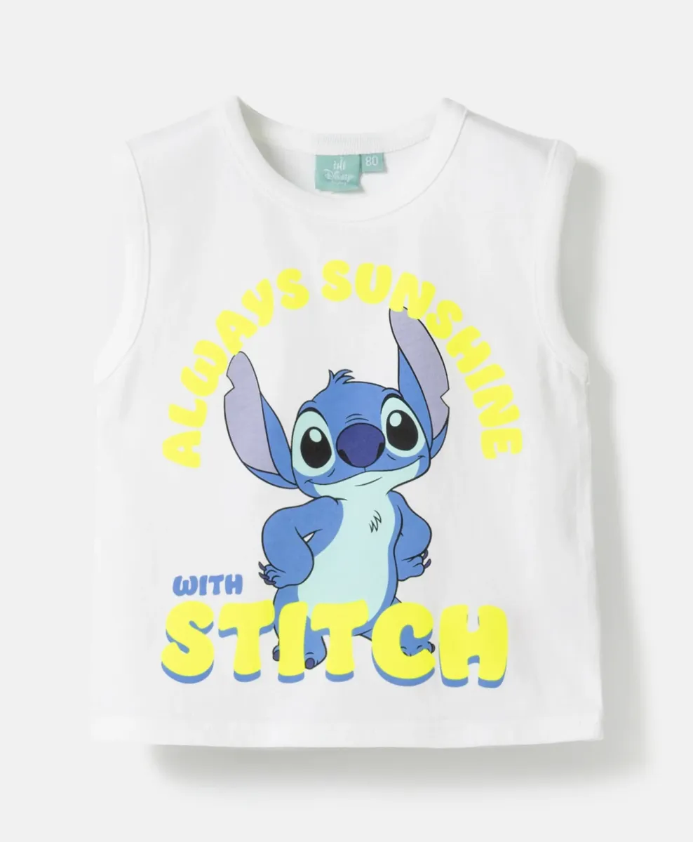 Bebi majica bez rukava Stitch 100% pamuk