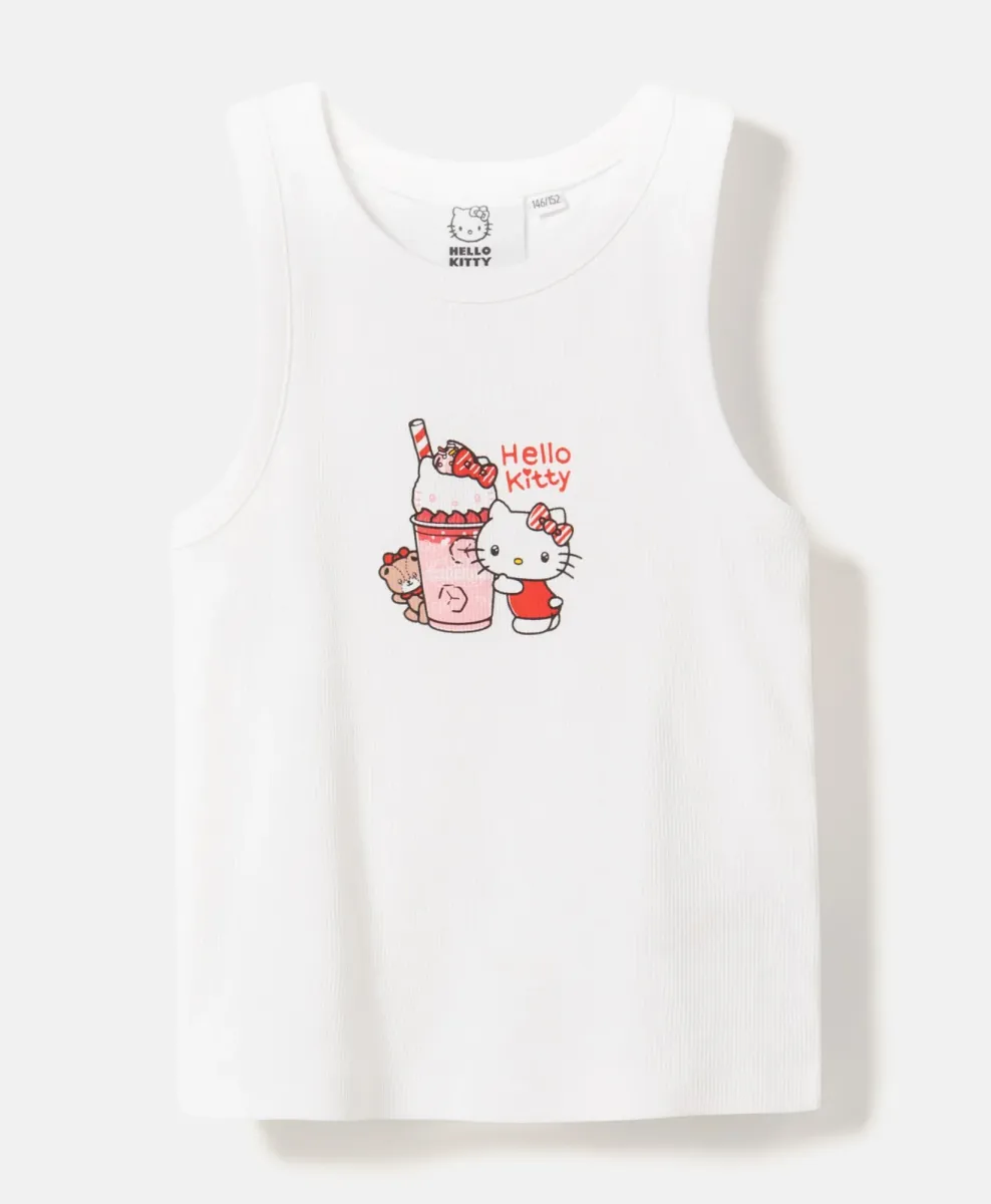 Djevojačka majica bez rukava Hello Kitty