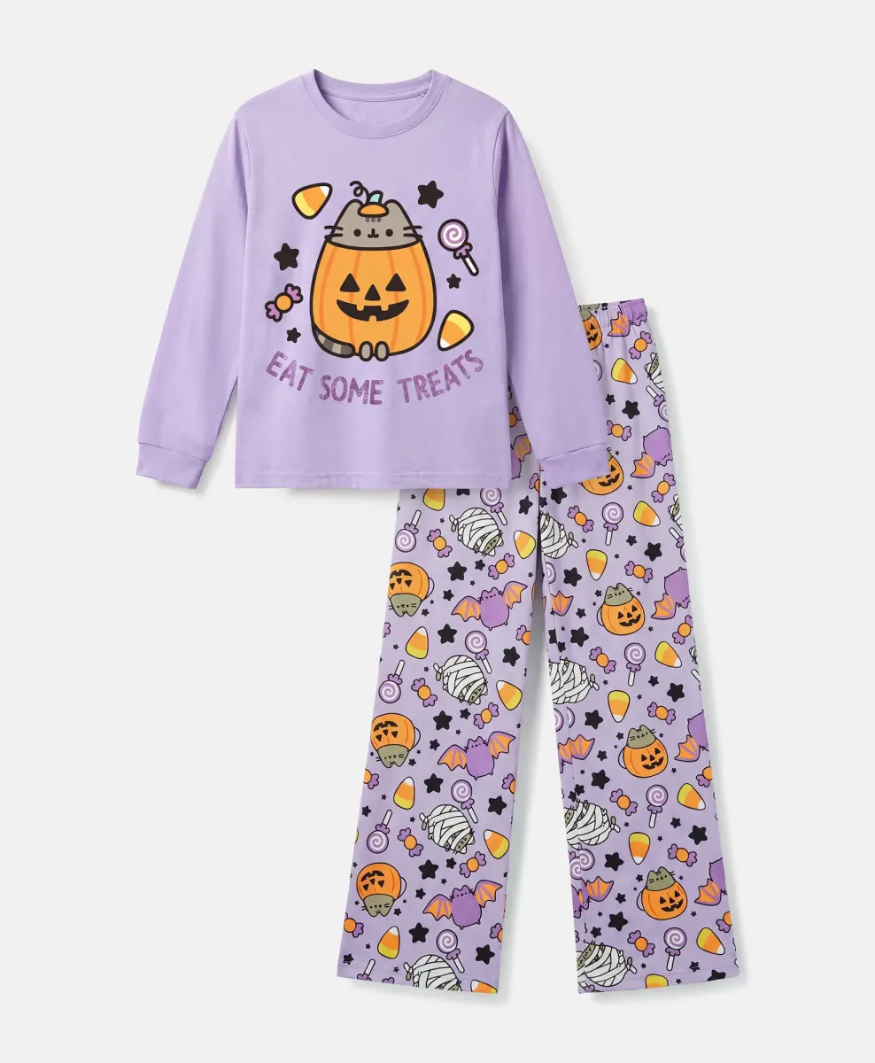 Pidžama Pusheen Halloween za djecu od 100% pamuka