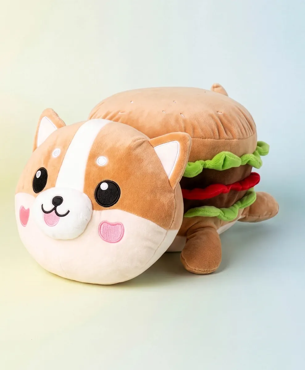 Plišana pas corgi burger