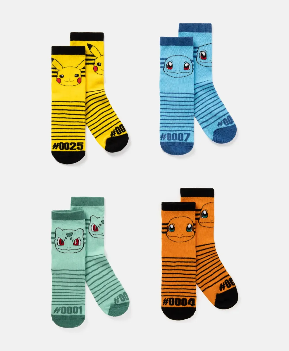 Set čarapa Pokémon za dječake, 4 para