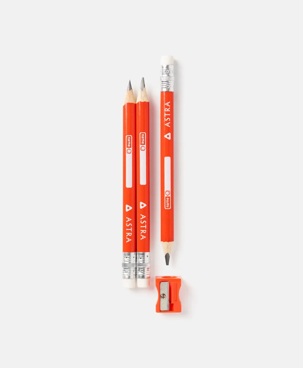 Set grafitnih olovaka Jumbo HB sa šiljilom Astra