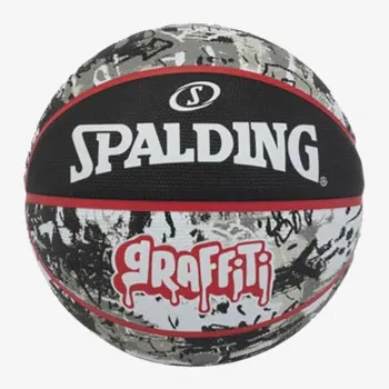 Spalding KOŠ. LOPTA GRAFITTI red/black