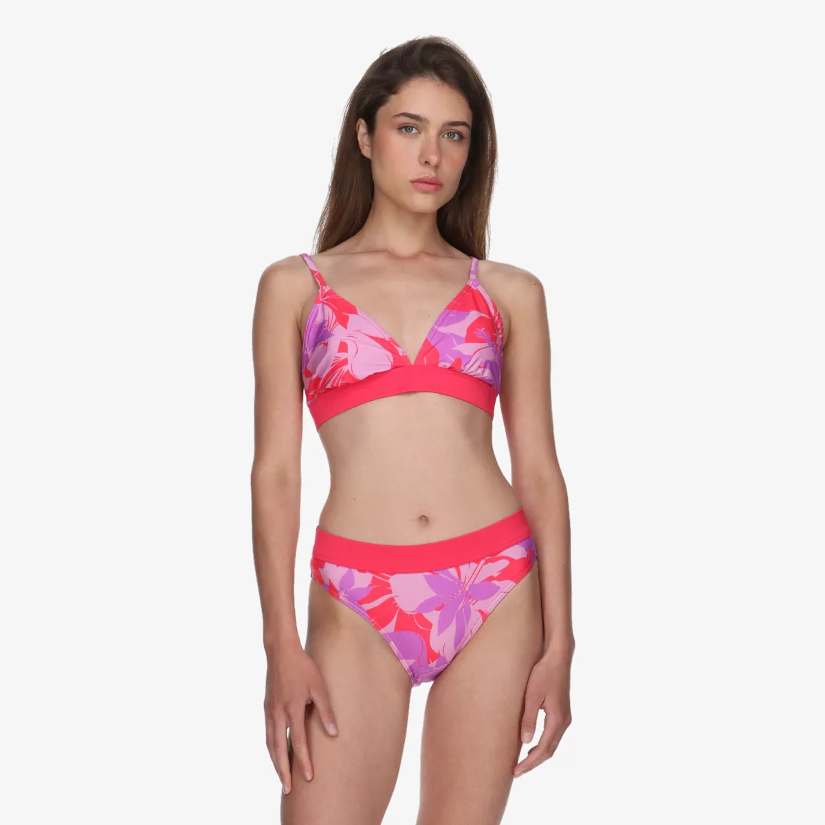 Speedo Womens Printed Banded Triangle 2 Piece